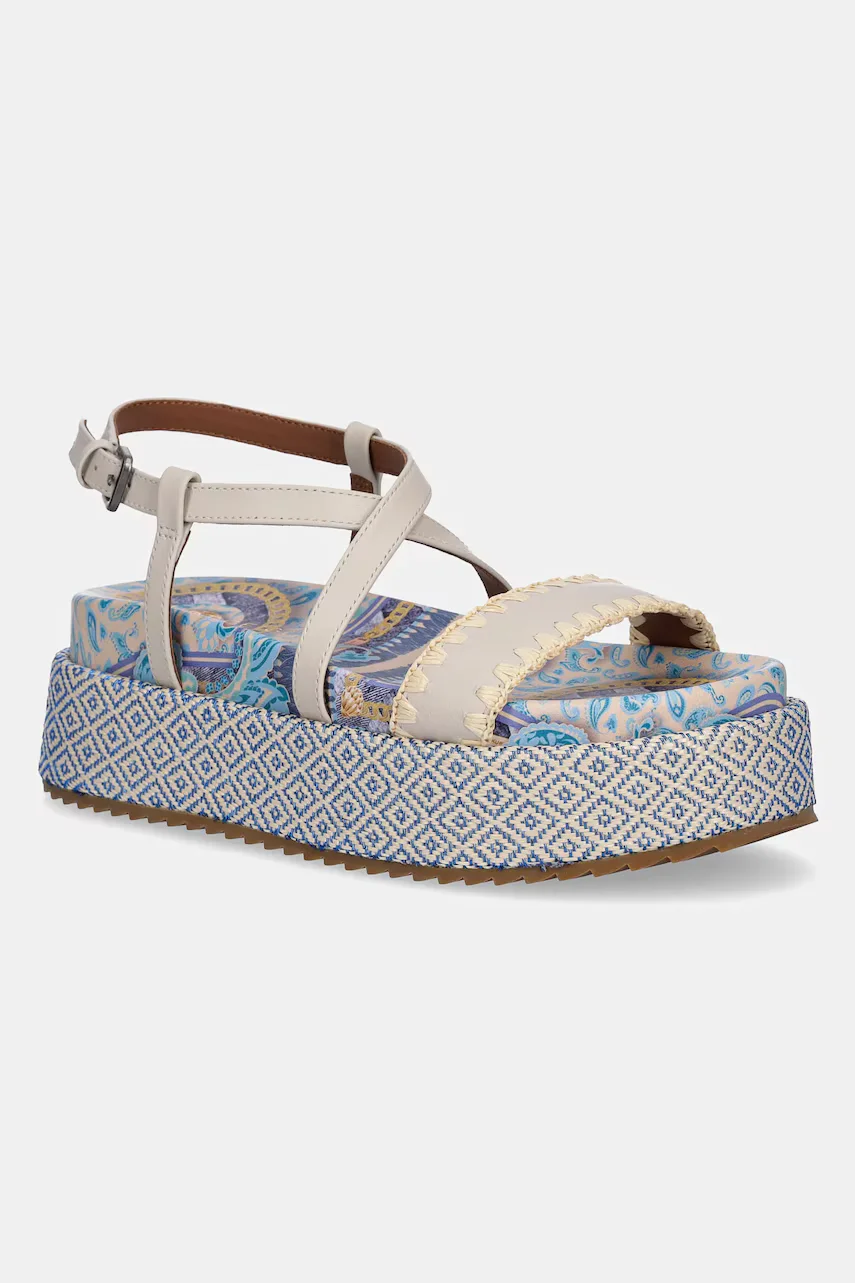 Kurt Geiger London Кожени сандали Chelsea Flatform Sandal