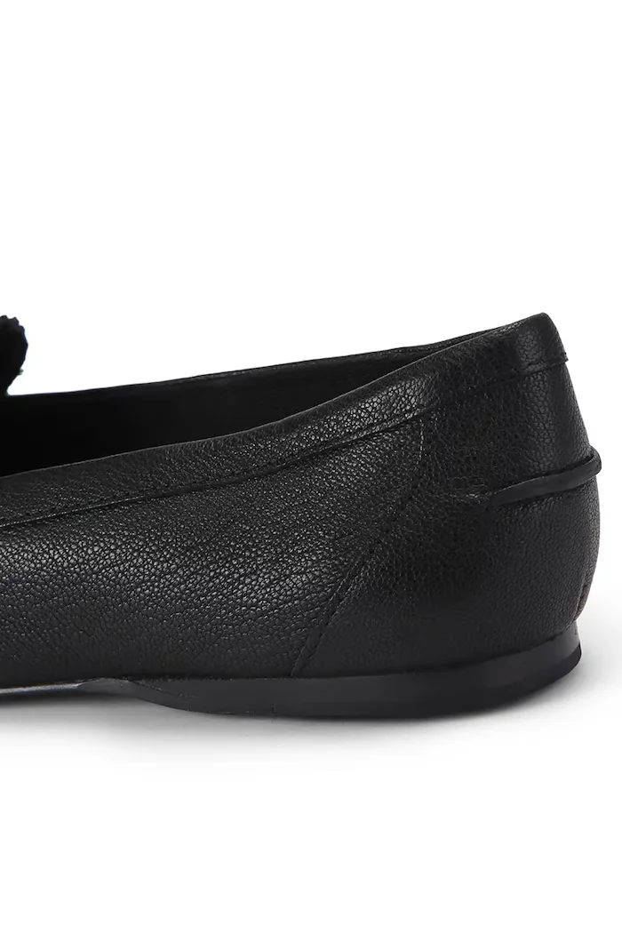 Kurt Geiger London мокасини дамски от кожа Pimlico Moccasin Black Leather черни 5596300109