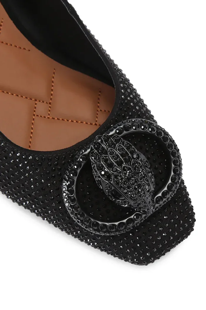 Kurt Geiger London обувки с дебел ток с дебел ток Chelsea Block Sling Dr черни 6008000609