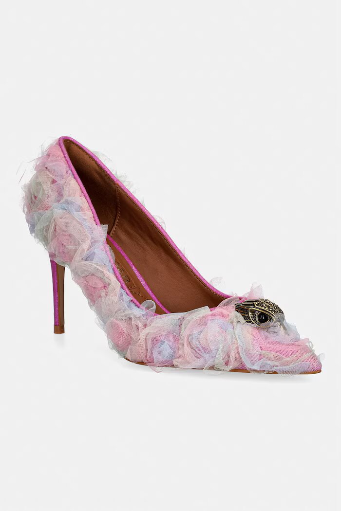 Kurt Geiger London обувки с ток Belgravia Eagle Court розови 3939957609