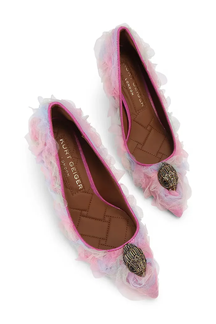 Kurt Geiger London обувки с ток Belgravia Eagle Court розови 3939957609