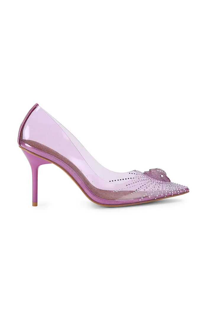 Kurt Geiger London обувки с ток Eagle Vinyl Court Viola виолетови 5798892979