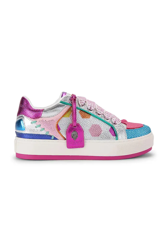 Kurt Geiger London Southbank Footy Mult маратонки дамски от кожа многоцветни с платформа 5853469109