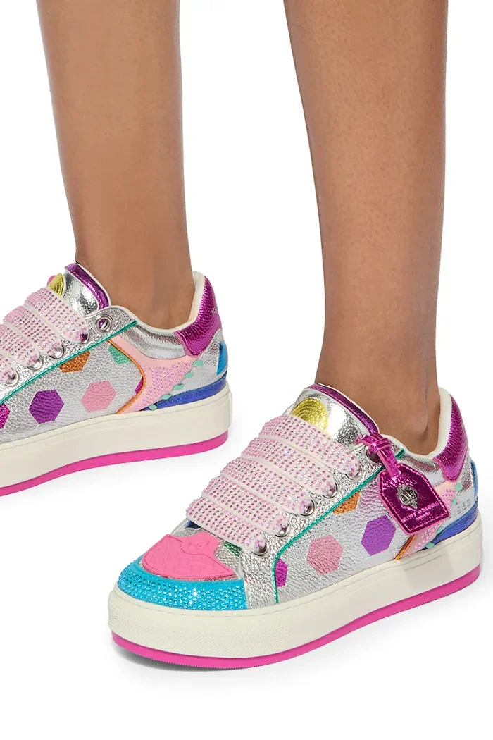 Kurt Geiger London Southbank Footy Mult маратонки дамски от кожа многоцветни с платформа 5853469109
