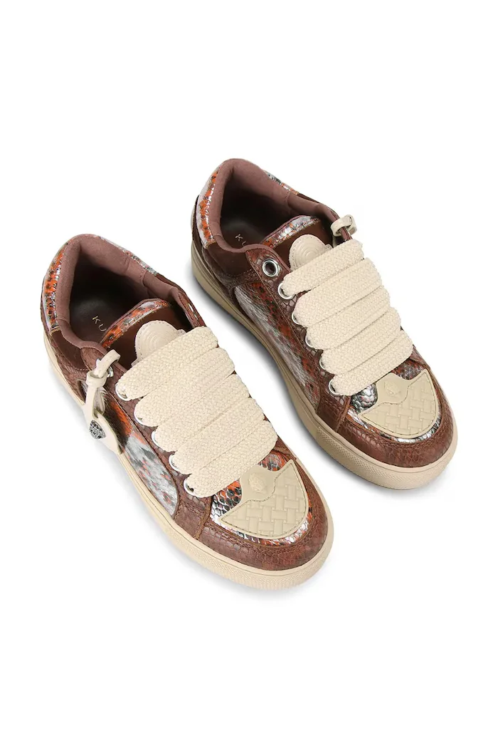 Kurt Geiger London Southbank Tag маратонки дамски от кожа кафяви 9564335719