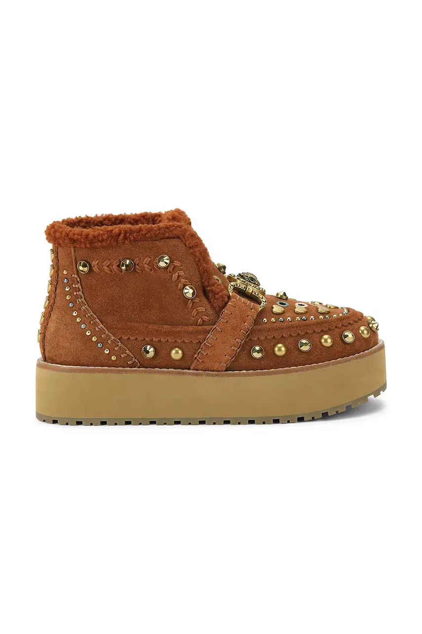 Kurt Geiger London Велурени апрески Mansion Cosy Boot