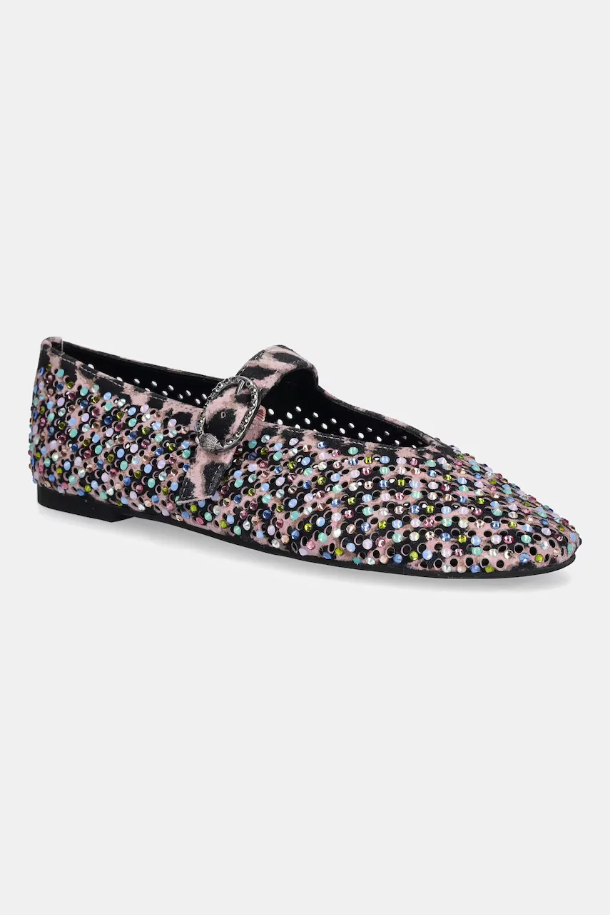 Kurt Geiger London Велурени балеринки Mayfair Ballet Flat