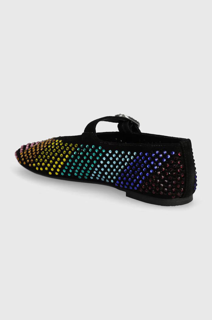 Kurt Geiger London Велурени балеринки Mayfair Ballet Flat в черно 2656305209