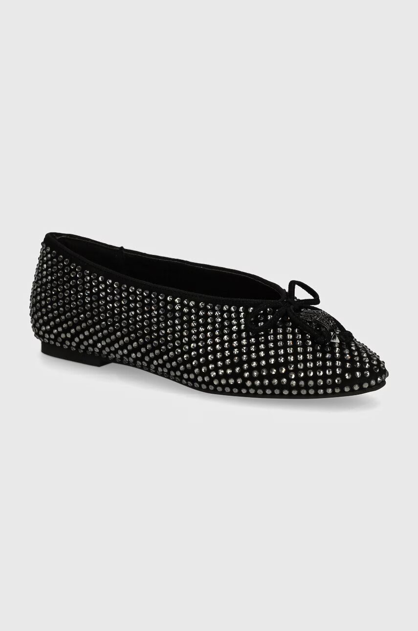Kurt Geiger London Велурени балеринки Sloane Eagle Ballerina Dr