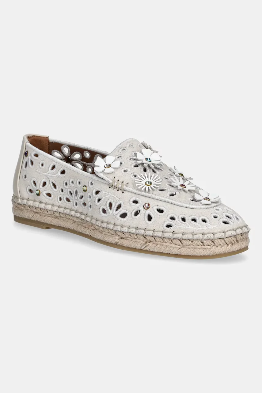 Kurt Geiger London Велурени еспадрили Flower Espadrille Loafer