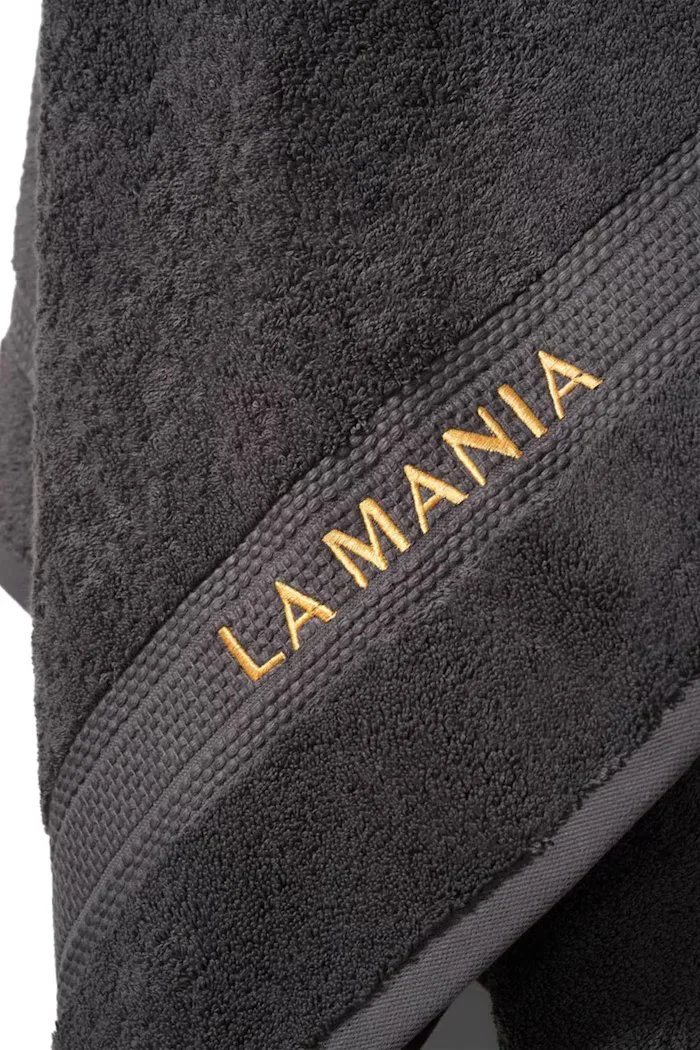 La Mania Средна памучна кърпа Premium 70 x 140 cm в сиво