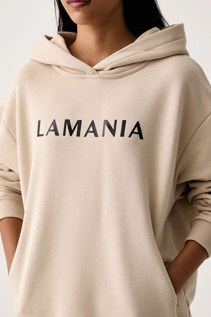La Mania суичър дамски с памук EVERY бежов EVERY