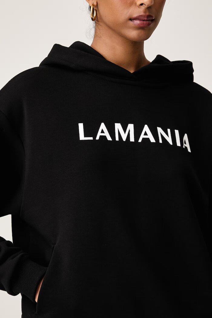 La Mania суичър дамски с памук EVERY черен EVERY