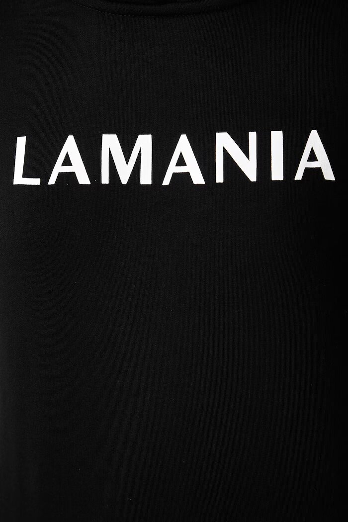 La Mania суичър дамски с памук EVERY черен EVERY