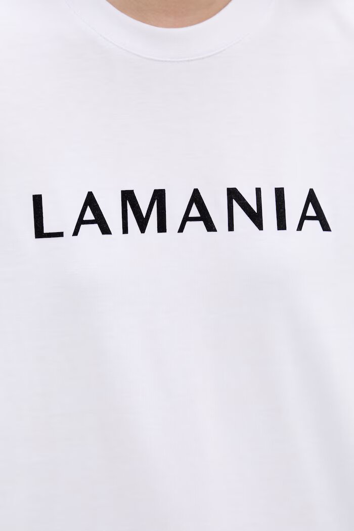 La Mania тениска дамска от памук CHUCK бяла CHUCK