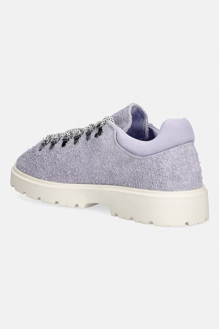 Lacoste Baseshot маратонки дамски от велур виолетови обувки с платформа 50SFA0040 LP6