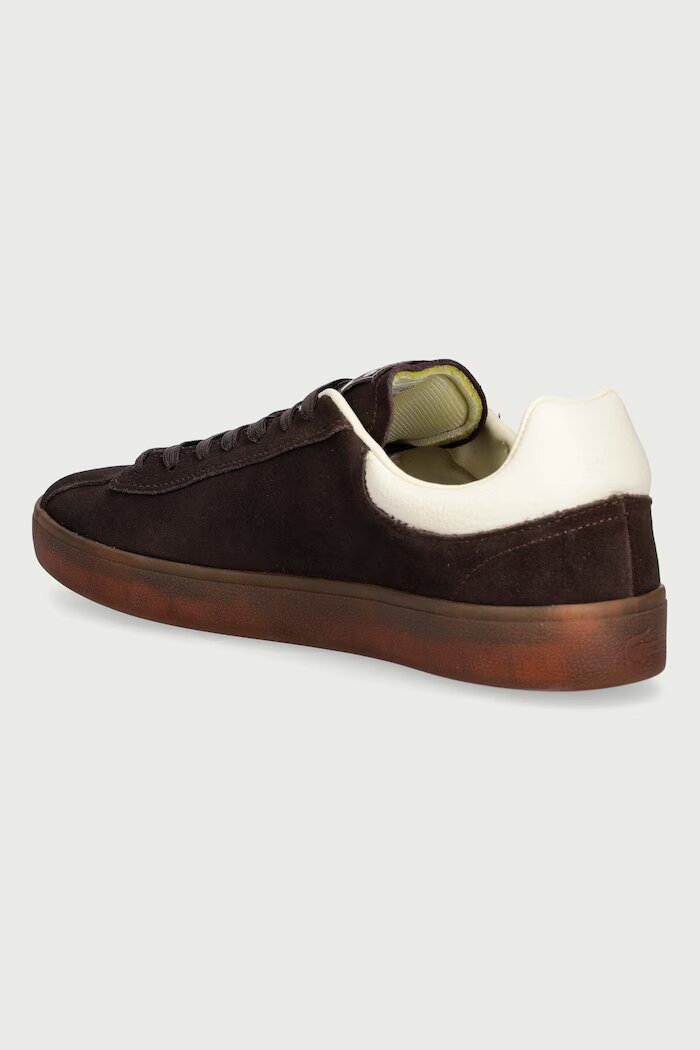 Lacoste BASESHOT маратонки мъжки от велур кафяви 52SMA0044