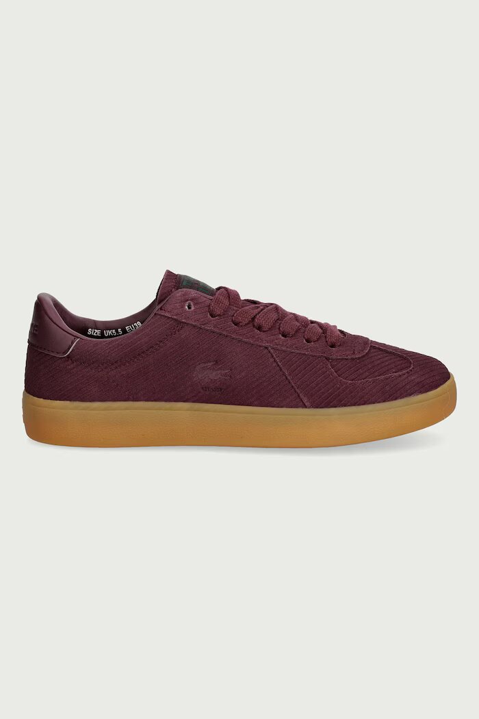 Lacoste BASESHOT PRO маратонки дамски от кожа бордо 52SFA0125