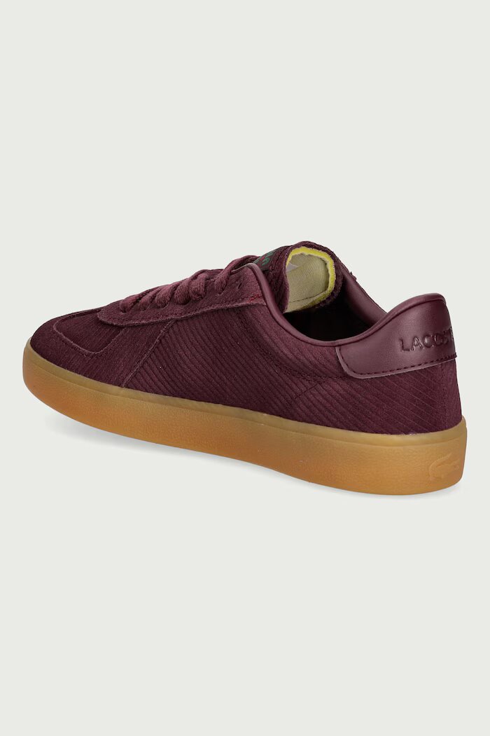Lacoste BASESHOT PRO маратонки дамски от кожа бордо 52SFA0125