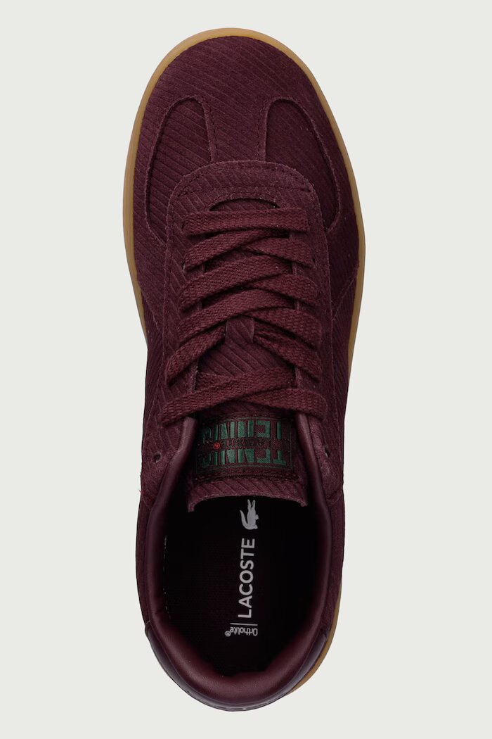 Lacoste BASESHOT PRO маратонки дамски от кожа бордо 52SFA0125
