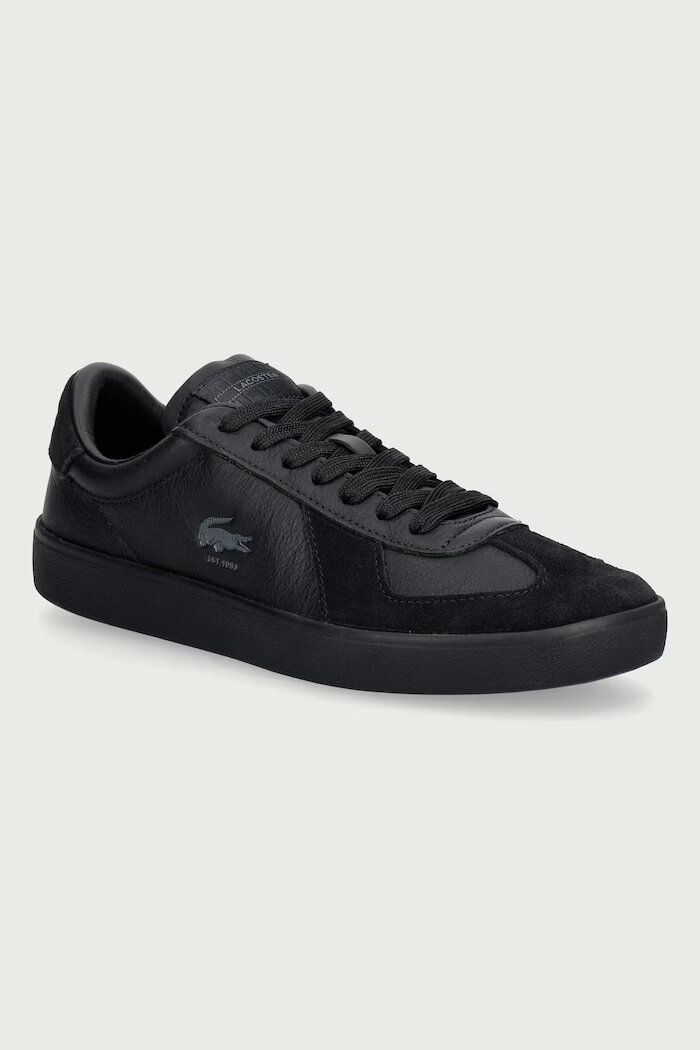 Lacoste BASESHOT PRO маратонки мъжки от кожа черни 52SMA0145