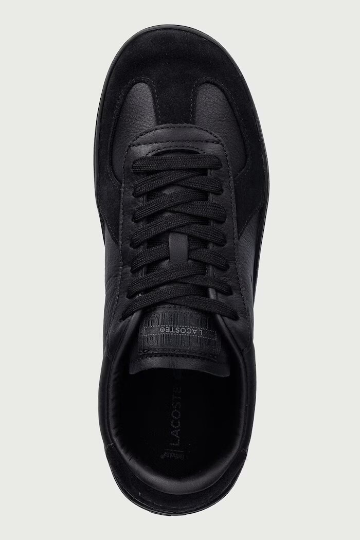 Lacoste BASESHOT PRO маратонки мъжки от кожа черни 52SMA0145