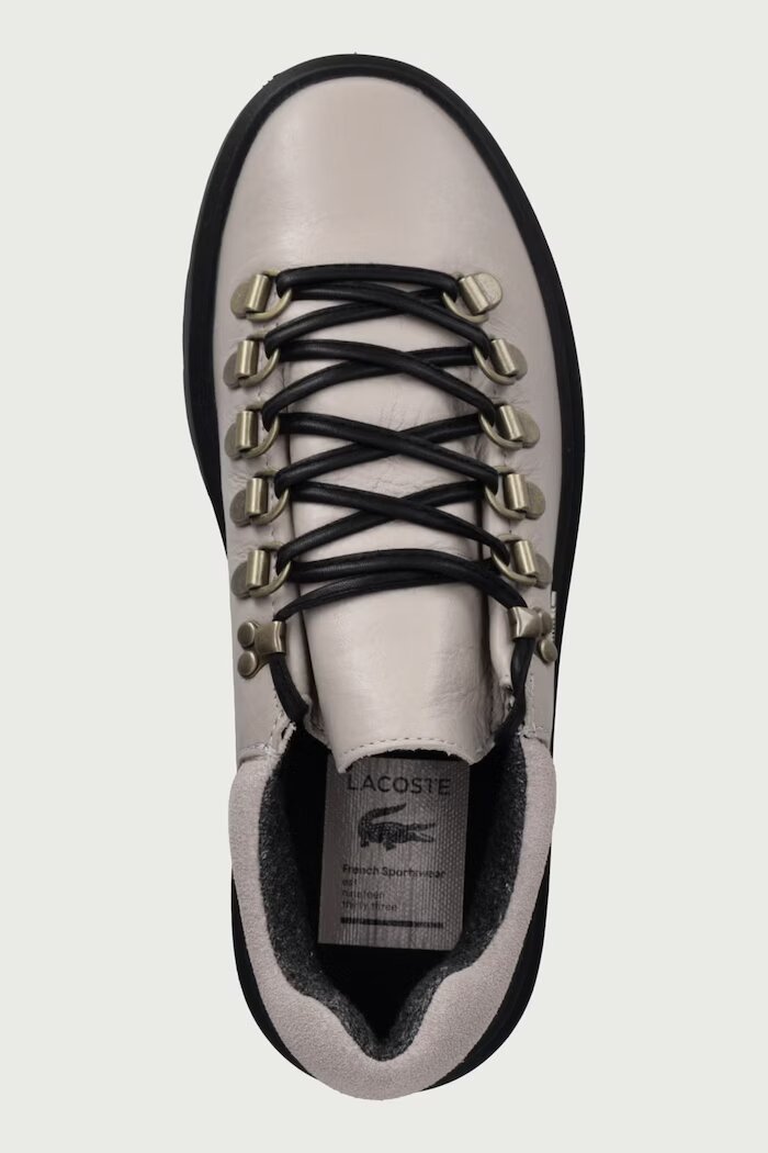 Lacoste BASESHOT WINTER маратонки дамски от кожа бежови 52SFA0060