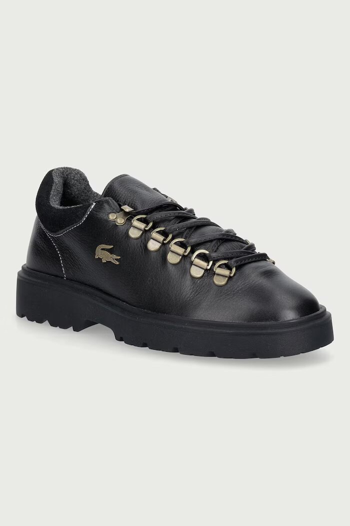Lacoste BASESHOT WINTER маратонки дамски от кожа черни 52SFA0060