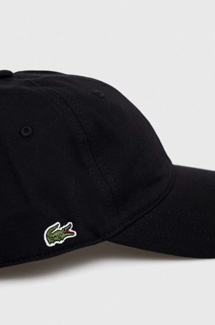 Lacoste бейзболна шапка от памук черна RK0440