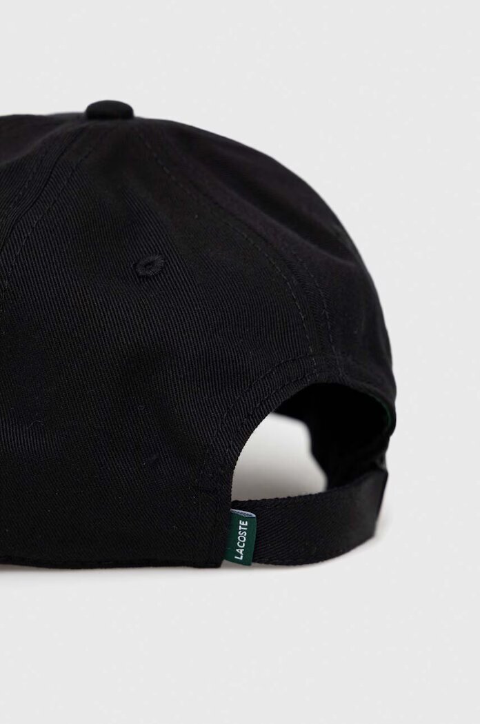 Lacoste бейзболна шапка от памук черна RK0440