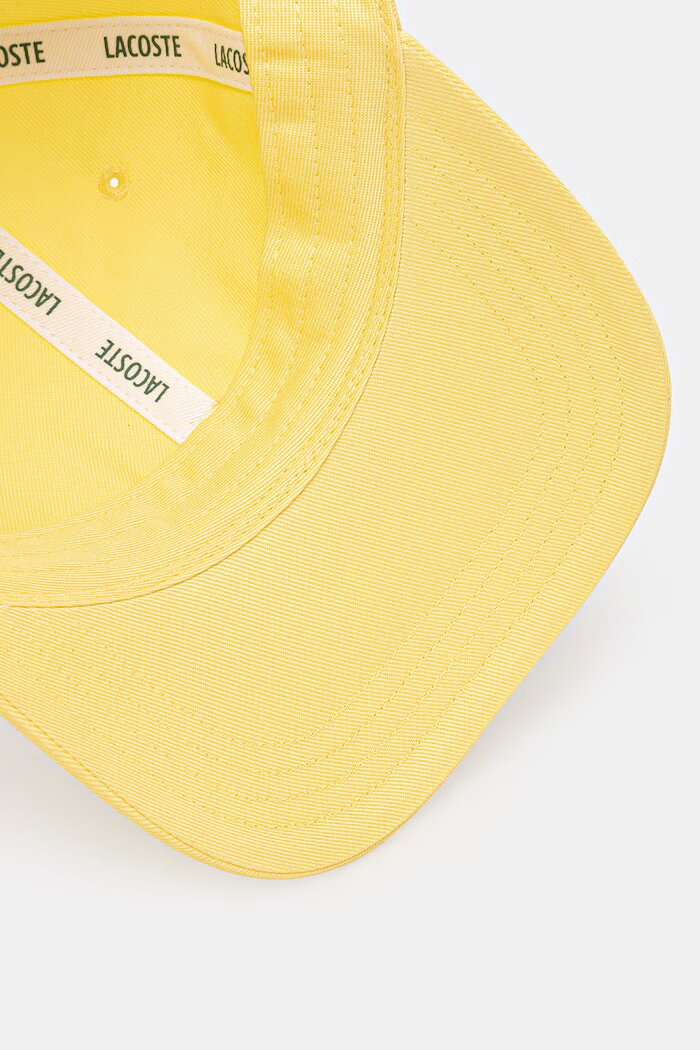 Lacoste бейзболна шапка от памук жълта RK0491
