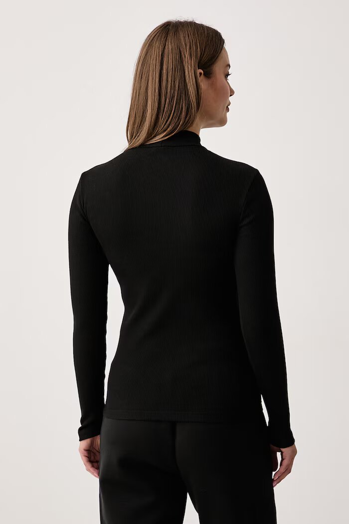 Lacoste блуза с дълги ръкави дамска от памук черна TF3164