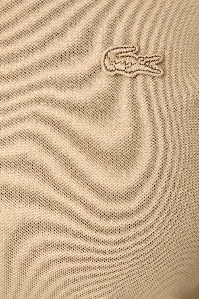 Lacoste блуза с дълги ръкави дамска от памук с еластан бежова PF5464