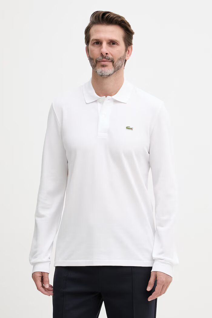 Lacoste Блуза с дълги ръкави мъжка от памук Бяла L1312