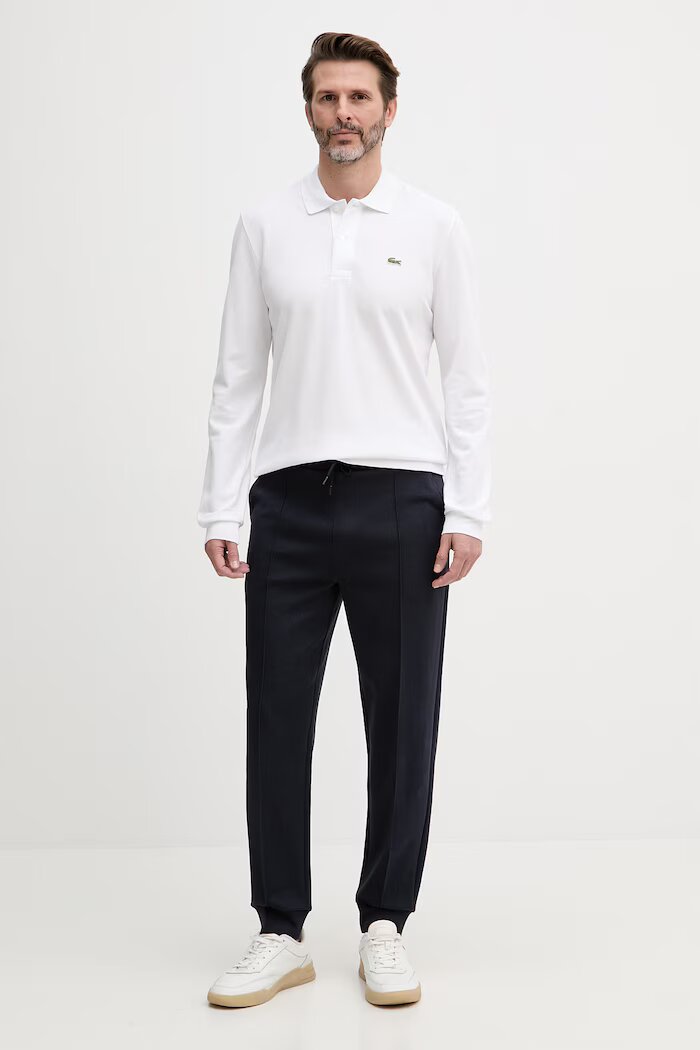 Lacoste Блуза с дълги ръкави мъжка от памук Бяла L1312