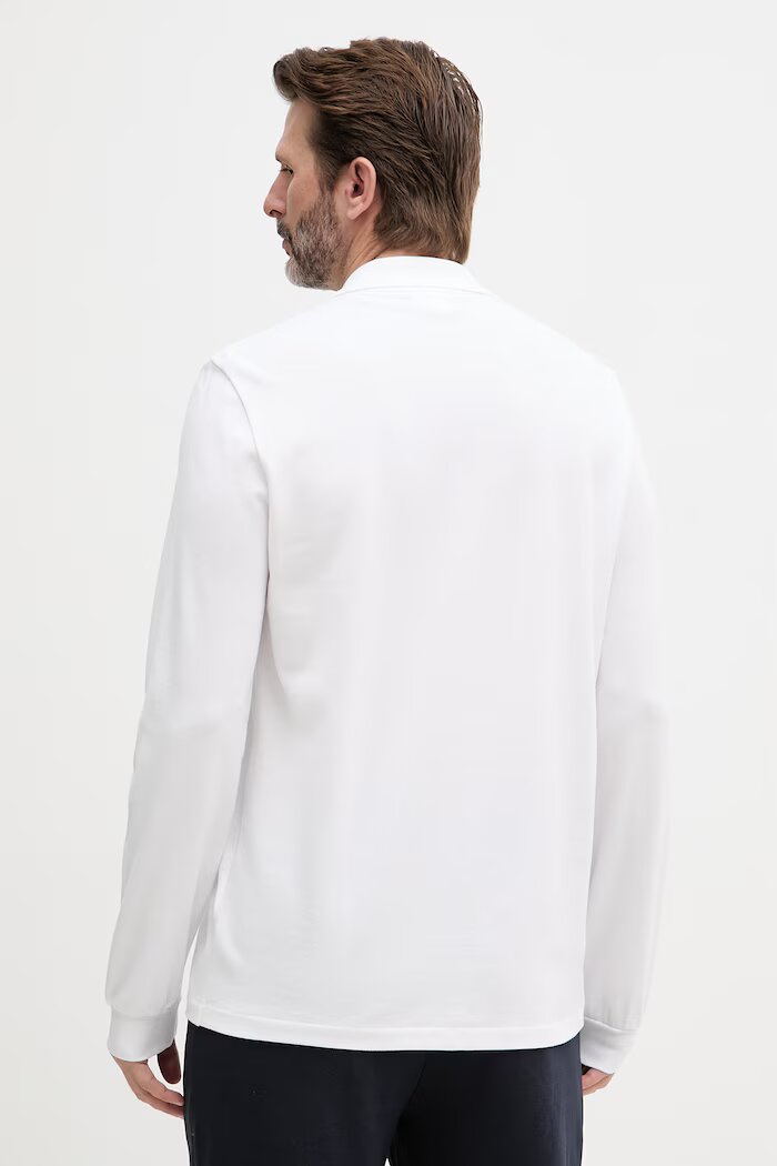 Lacoste Блуза с дълги ръкави мъжка от памук Бяла L1312