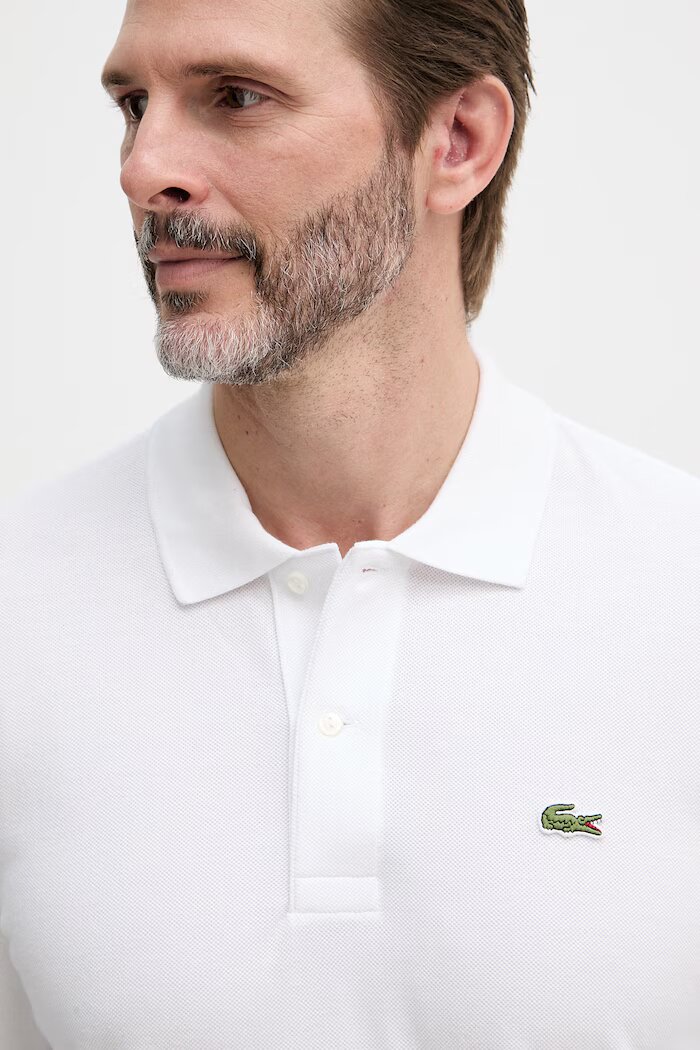 Lacoste Блуза с дълги ръкави мъжка от памук Бяла L1312