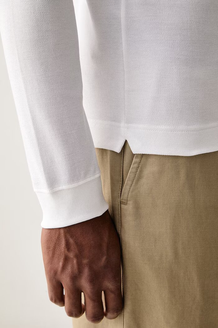Lacoste блуза с дълги ръкави мъжка от памук бяла PH4013