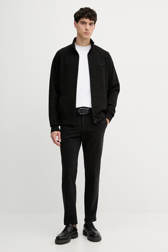 Lacoste Блуза с цип мъжка черна SH9559
