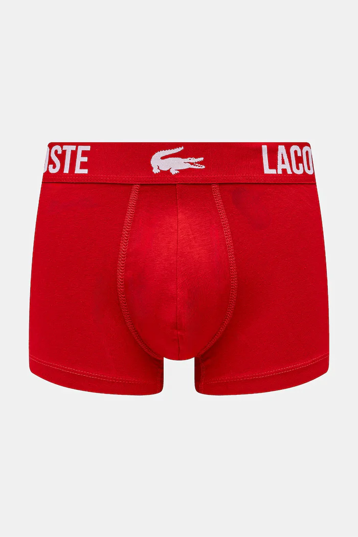 Lacoste боксерки мъжки от памук с еластан 3 броя многоцветни 5H2393