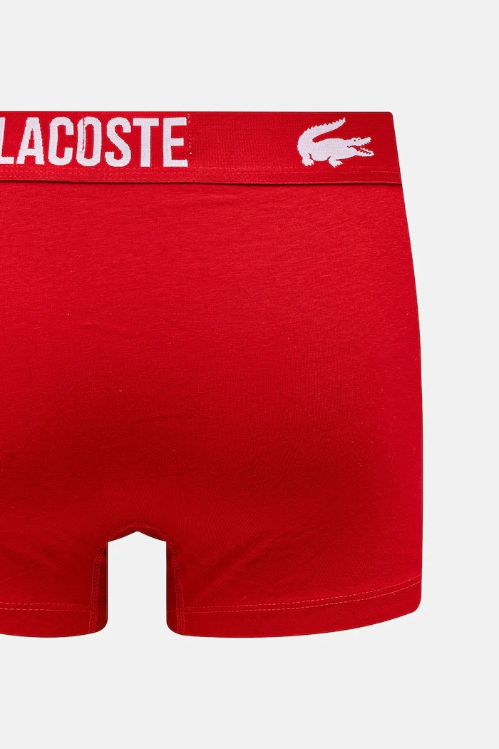 Lacoste боксерки мъжки от памук с еластан 3 броя многоцветни 5H2393