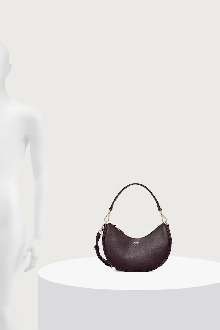 Lacoste чанта crossbody дамска от кожа бордо NF5101PH