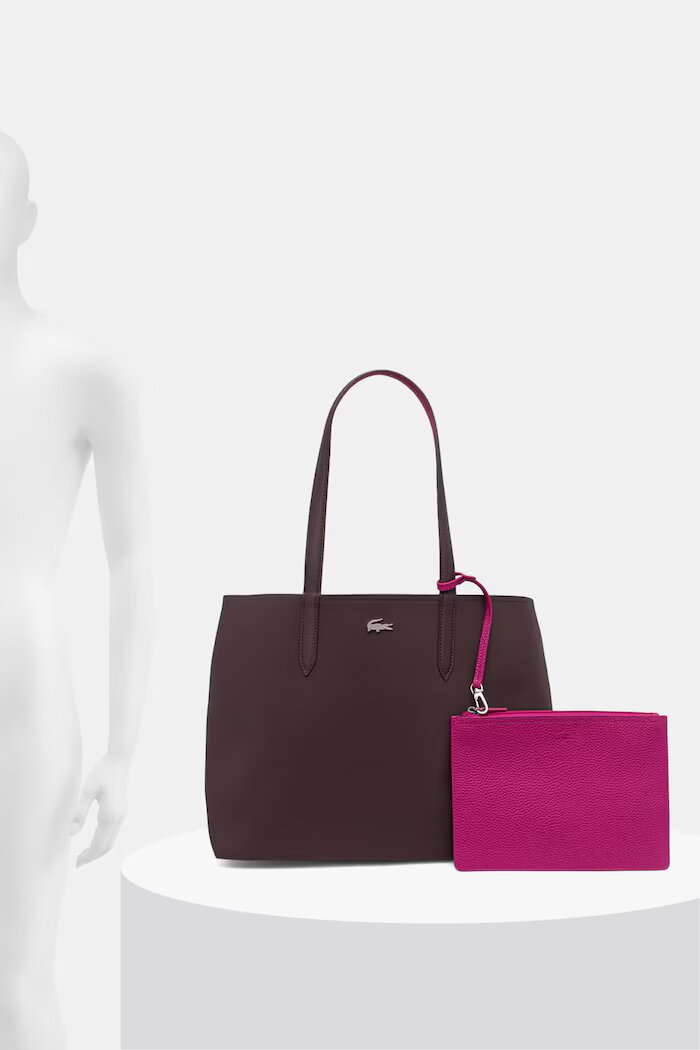 Lacoste чанта с две лица дамска бордо NF2142AA