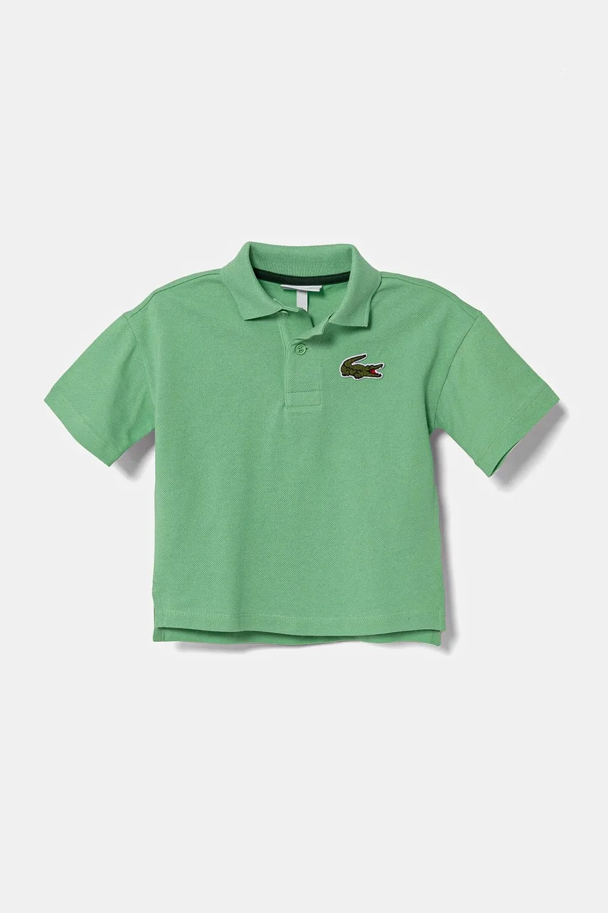Lacoste Детска памучна тениска с яка