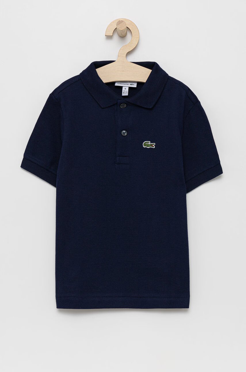 Lacoste Детска памучна тениска с яка