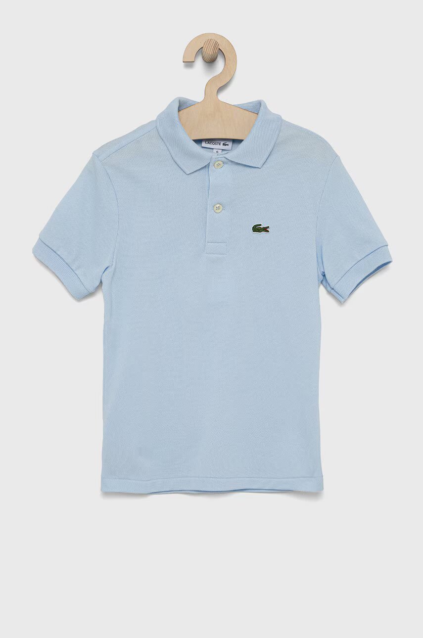 Lacoste Детска памучна тениска с яка