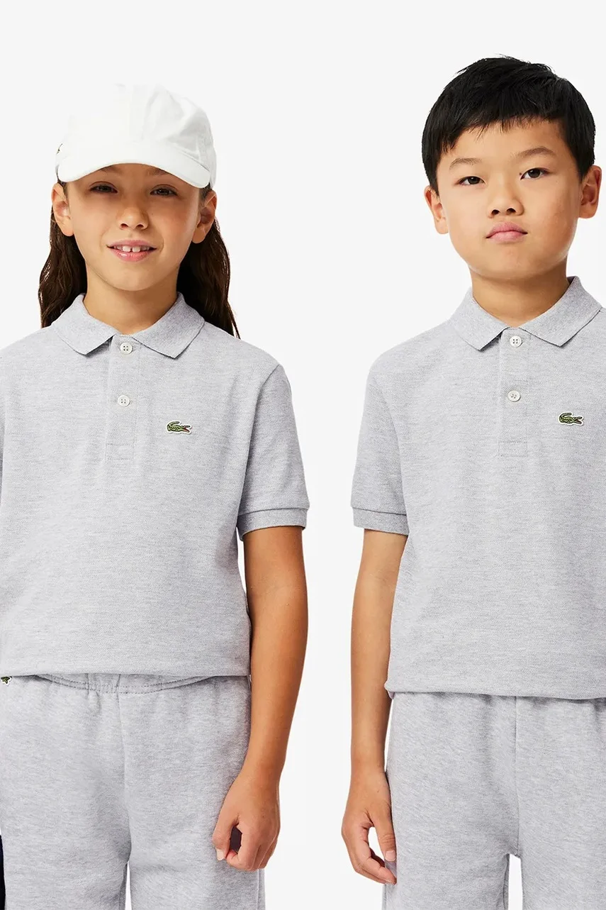 Lacoste Детска памучна тениска с яка