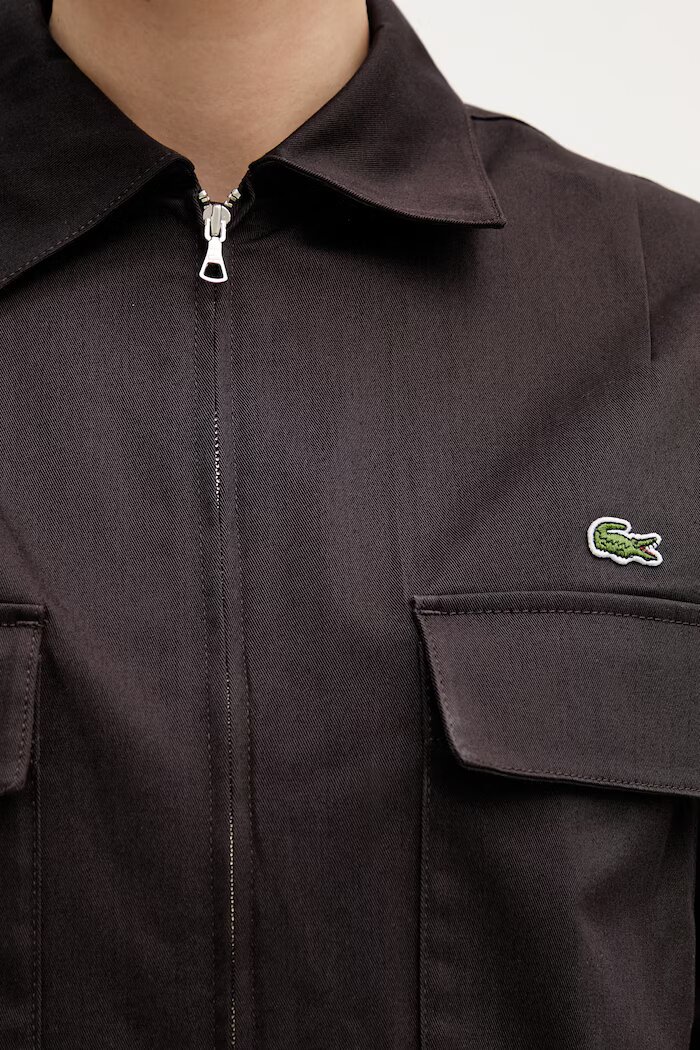 Lacoste гащеризон дамски от памук с еластан кафяв EF0557