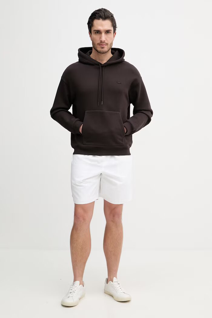 Lacoste къси панталони мъжки Shorts GH353T 031 бели със стандартна талия GH353T