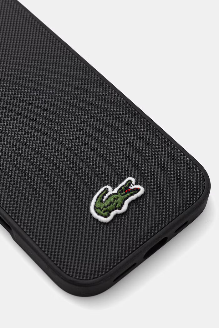 Lacoste кейс за телефон iPhone 16 черен LCHMP16SPVCK